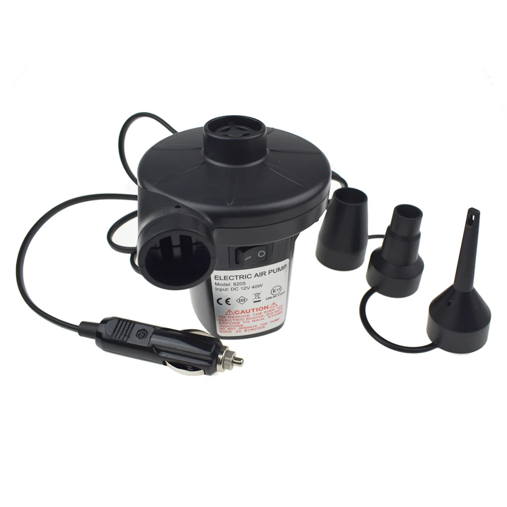 RoHS EMC Approval DC 12V Pump Outdoor Tent air Inflator Car Charger Plug Mini Portable  Inflatable Electric air Inflator