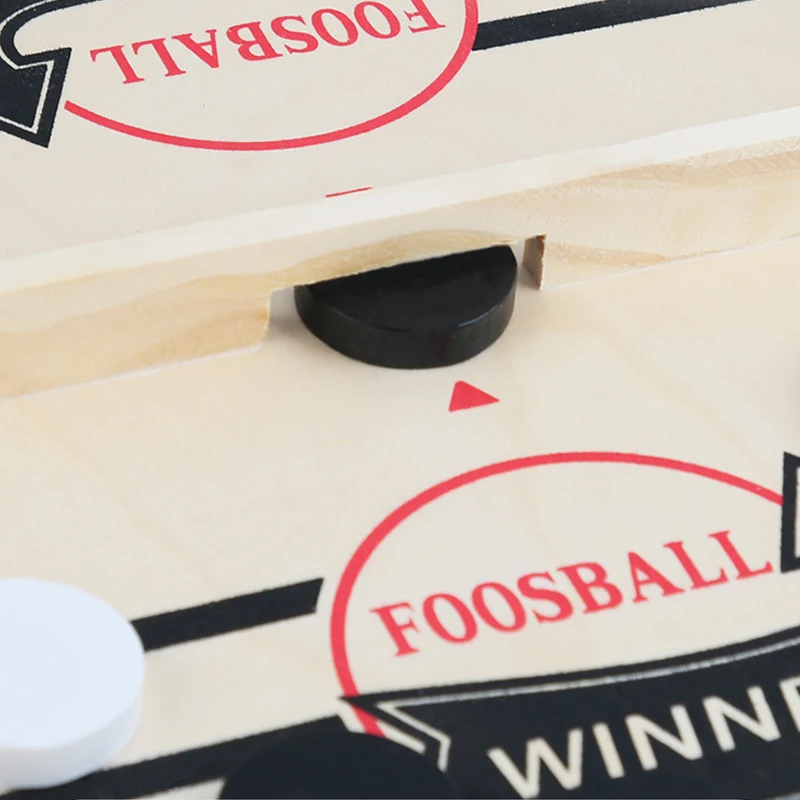 Super Winner Gioco Da Tavolo 2 In 1, Pieghevole In Legno, Hockey E Calcio Balilla, Gioco Sling Puck Per Famiglie - 4