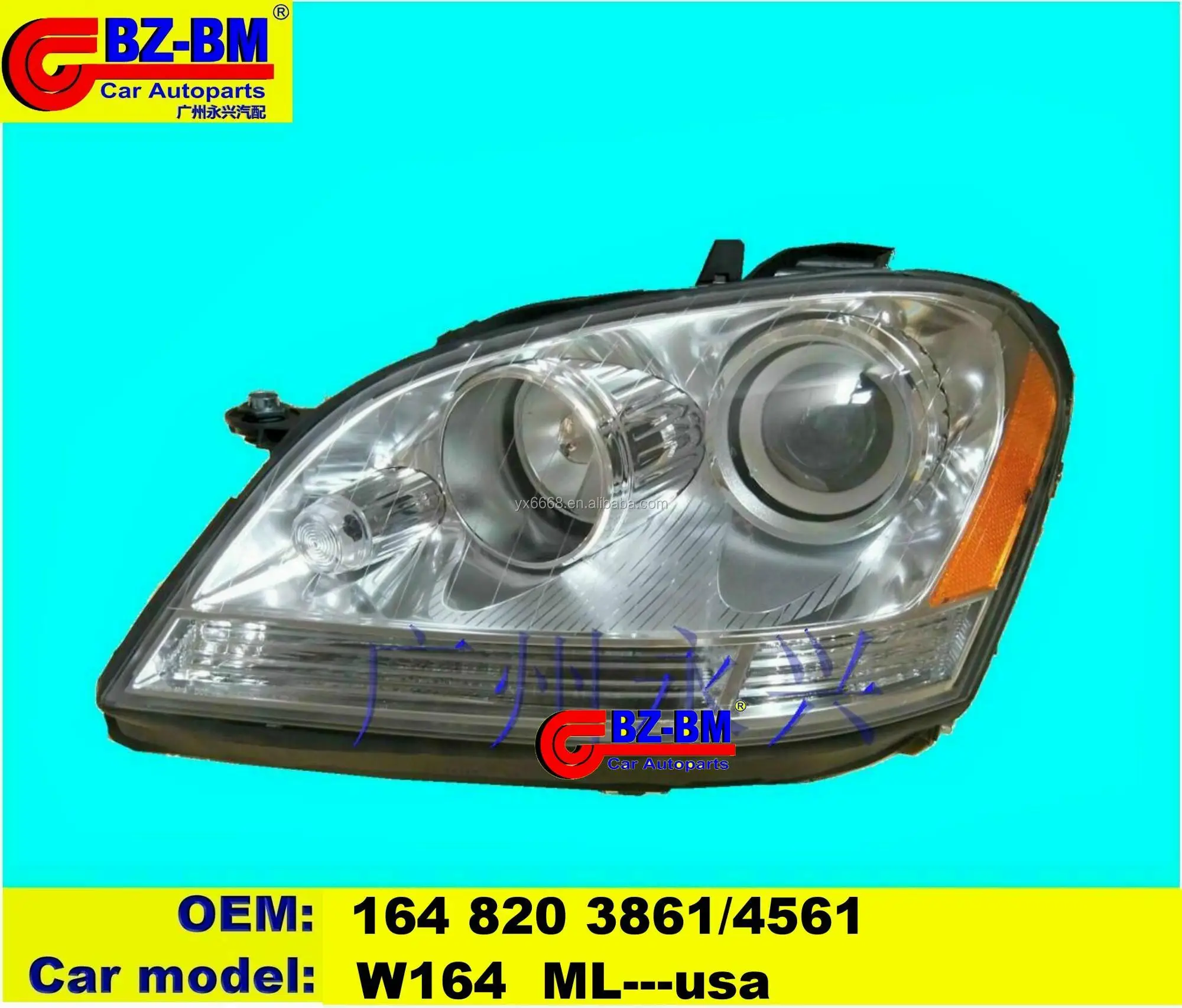 Headlamp Headlight Xenon Hid Led Lamp For Benz W164 Ml Usa 1648203861 1648204561 Buy Head Light Product On Alibaba Com 
