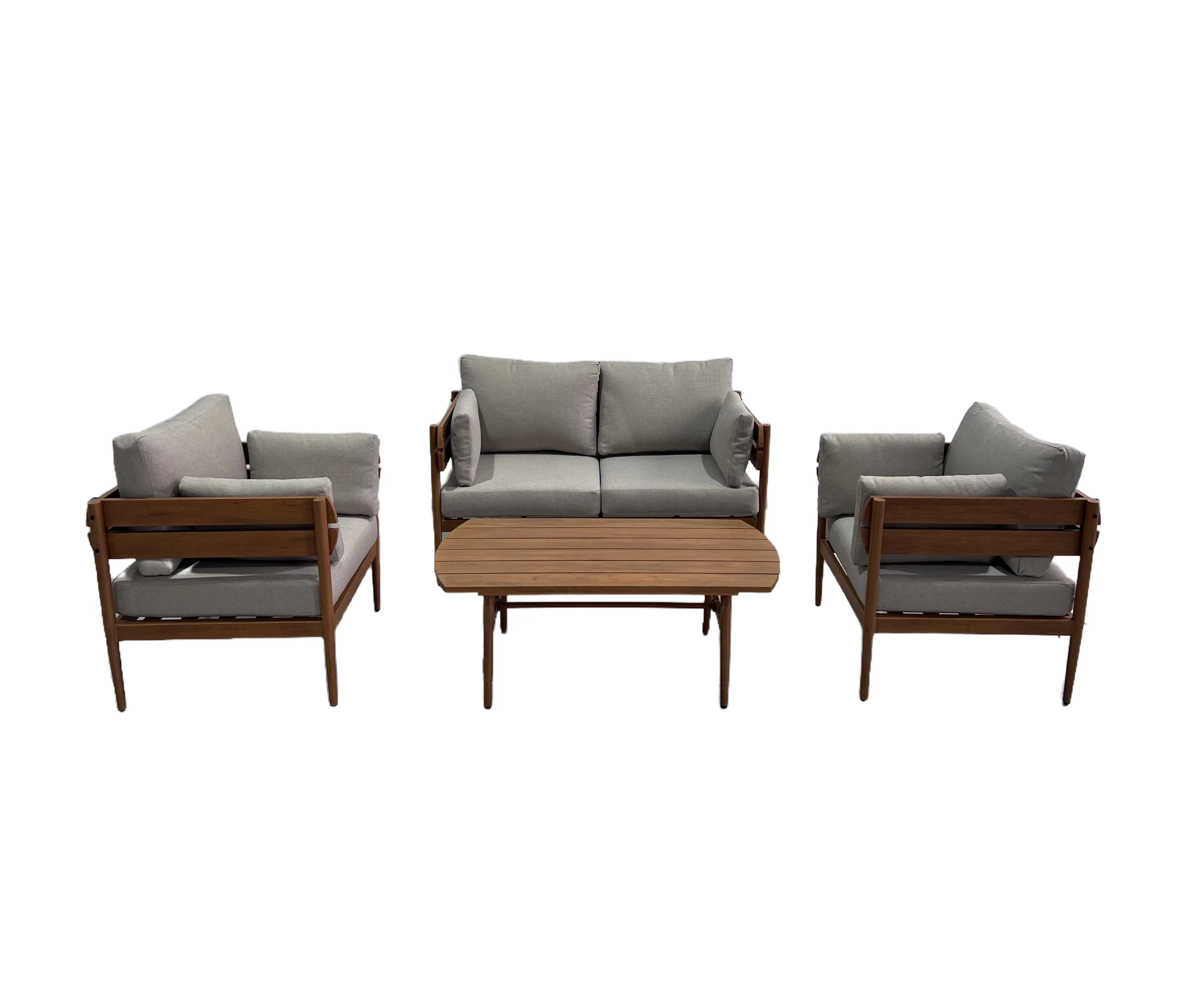 2025 All Weather Aluminium Patio Sofa Set Curved Design Durable for Garden