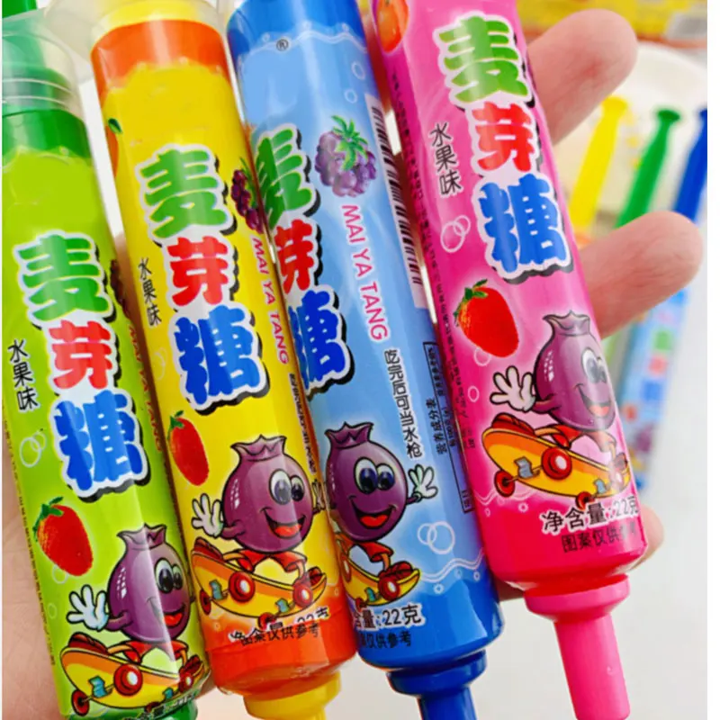 Gun Shaped Snack Sweets Sour Spray Liquid Candy Sweet Liquid Spray Candy