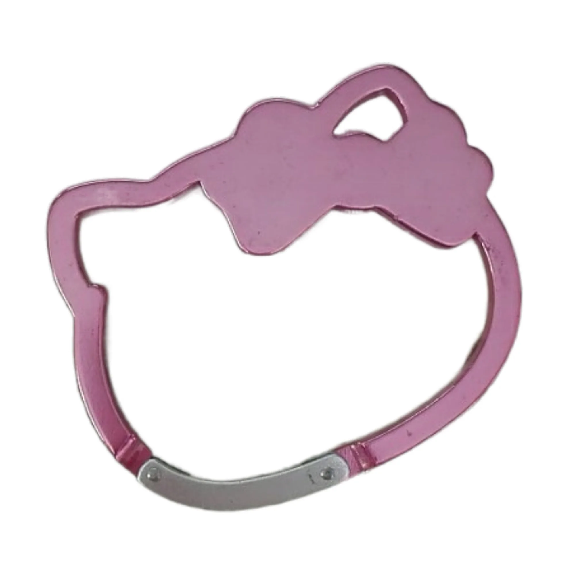 Wholesale Custom Logo Engraved Hello Kitty Design Keychain Carabiner Make Your Own Logo Souvenir Promotional Keychains