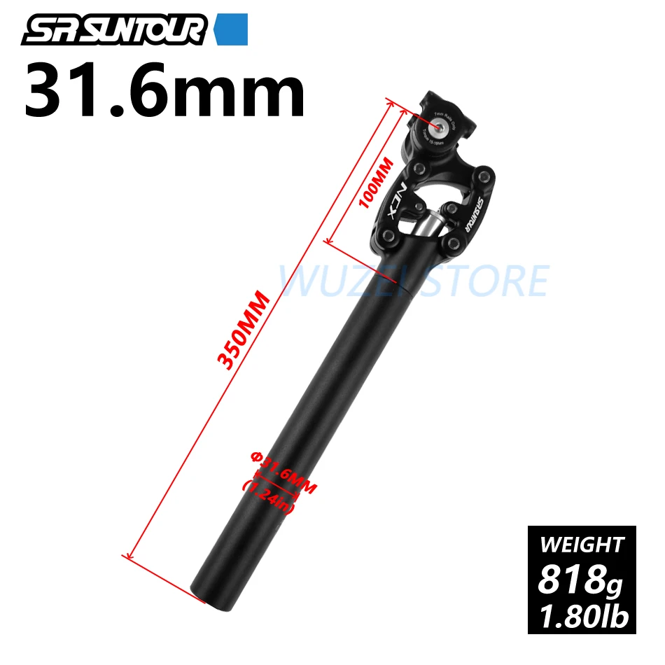 SR Suntour NCX bicicletta smorzamento sospensione tubo sella