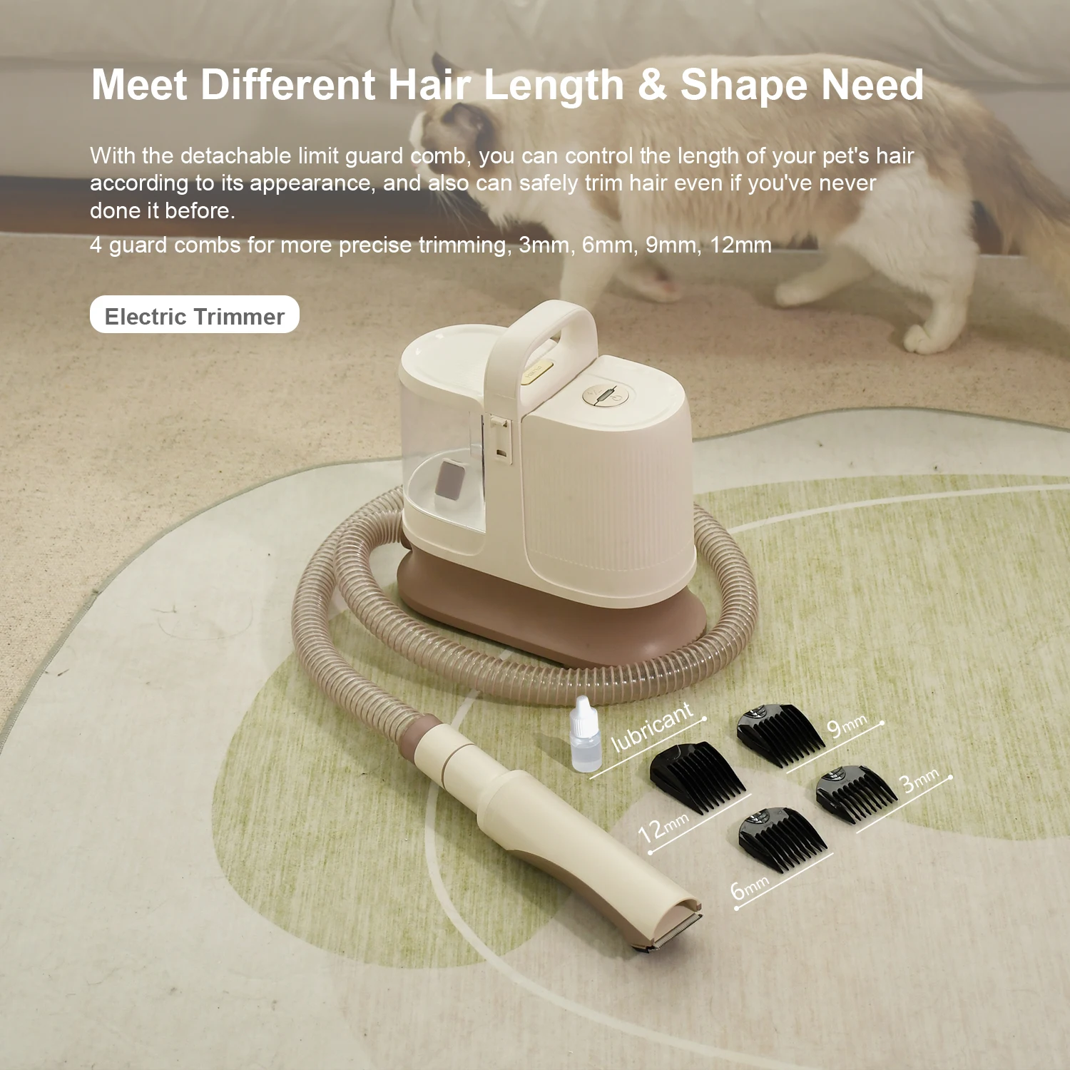 Pet Grooming Vacuum Cleaner Dog And Cat Electric Hair Clipper Slicker