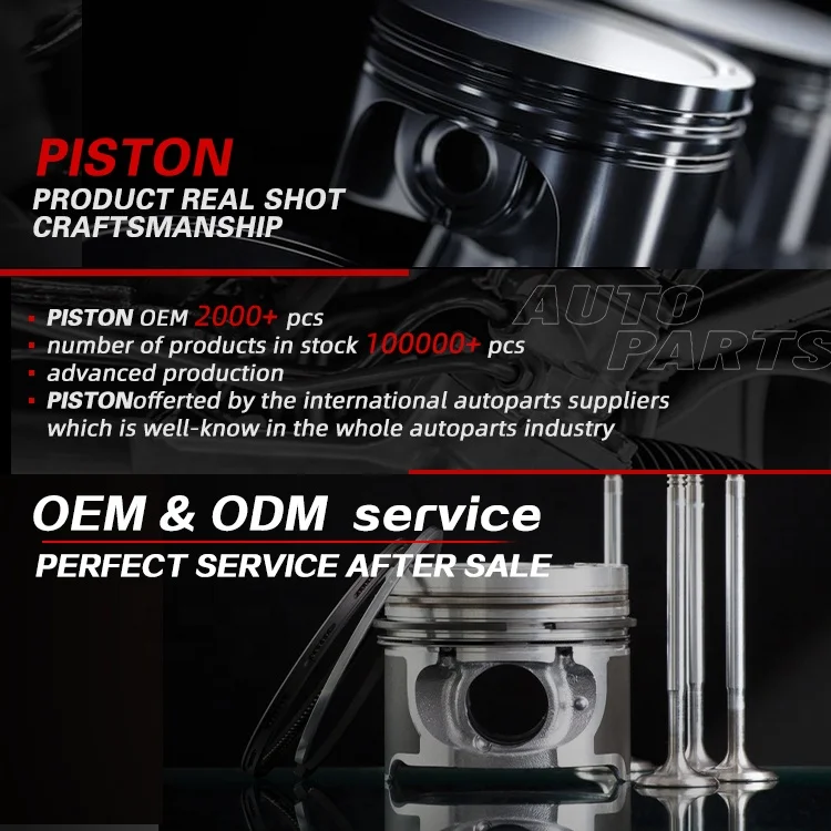 Car Engine Auto Parts Factory Custom Forged Piston 80mm - 105mm Engine Piston Rings Kit for All Kinds of Cars