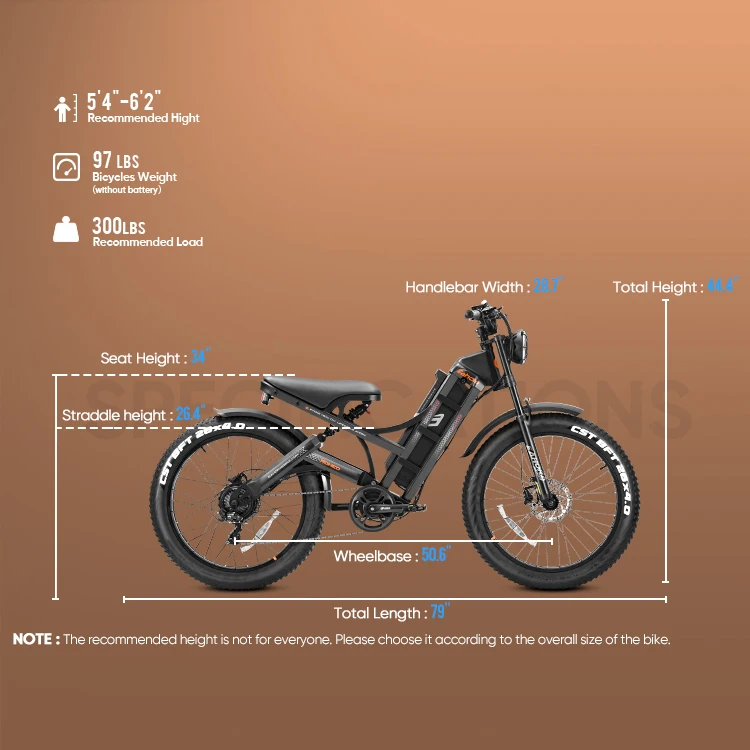 Eahora Romeo Pro 1600W Electric Fat Tire Bike APP Control