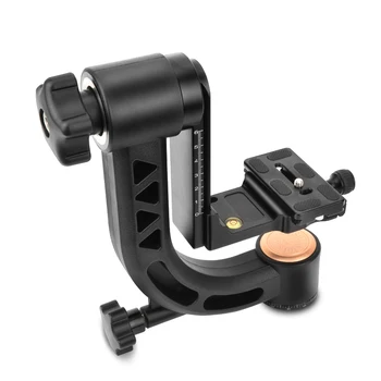 QZSD-Q35 Lightweight Adjustable Multi-angle Ball Head Tripod for Camera Telephoto Lens Heavy Duty Panoramic Gimbal detail image