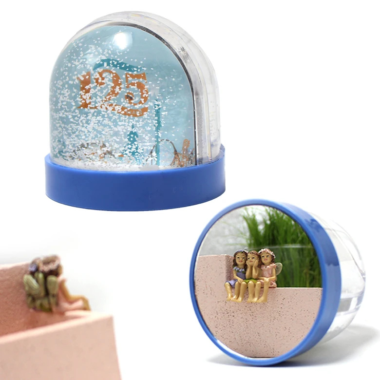 Plastic Snow Globe With Frame Snow Globe Photo Frame Ball Dome With ...