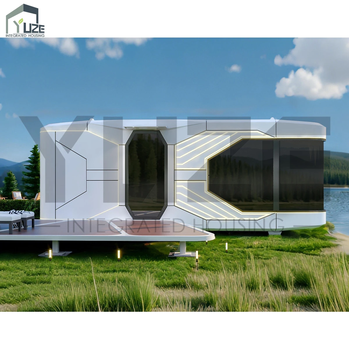 China Custom Modern Modular Prefabricated Versatile Space Capsule Office Hotel Prefab Houses for Cultural Tourism