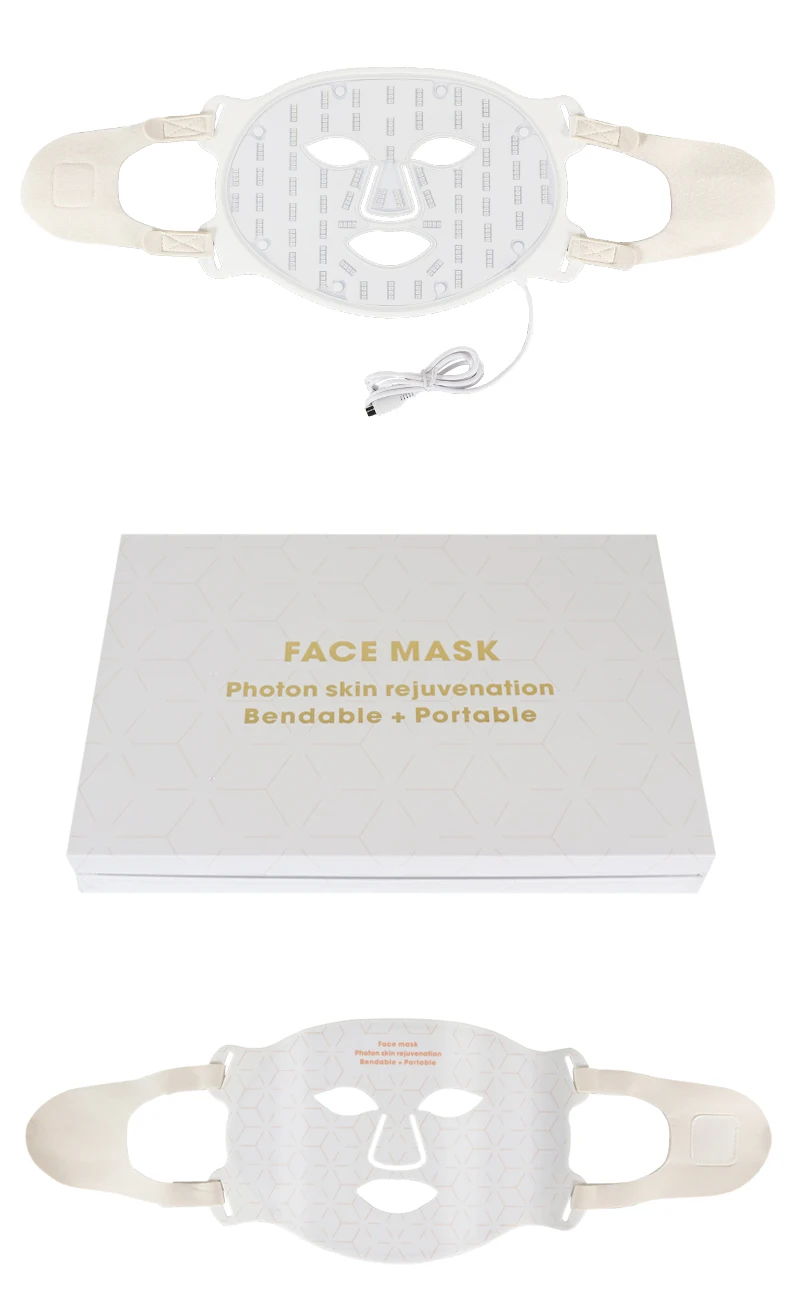 Medical Grade Mask Pdt Red Led Facial Light Therapy Beauty Mask For