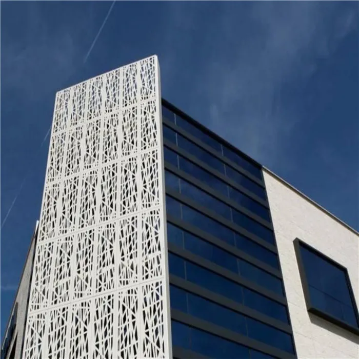New Design Decoration Laser Cutting Pattern Design Aluminium Perforated Exterior Building Facade Panel