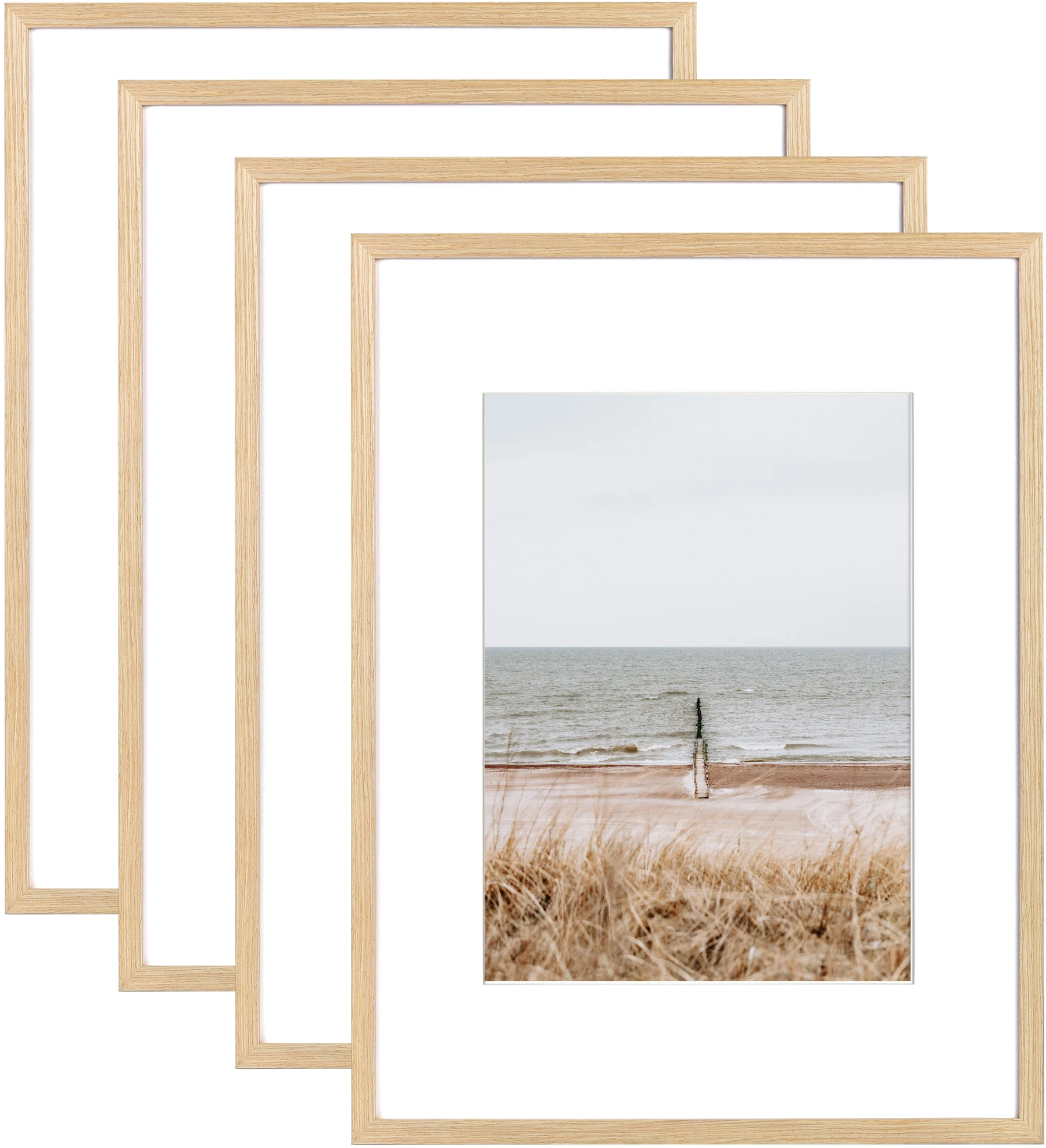 Nordic Style Oak Photo Frame Desktop Wall Frame 16x20 Poster Frame For