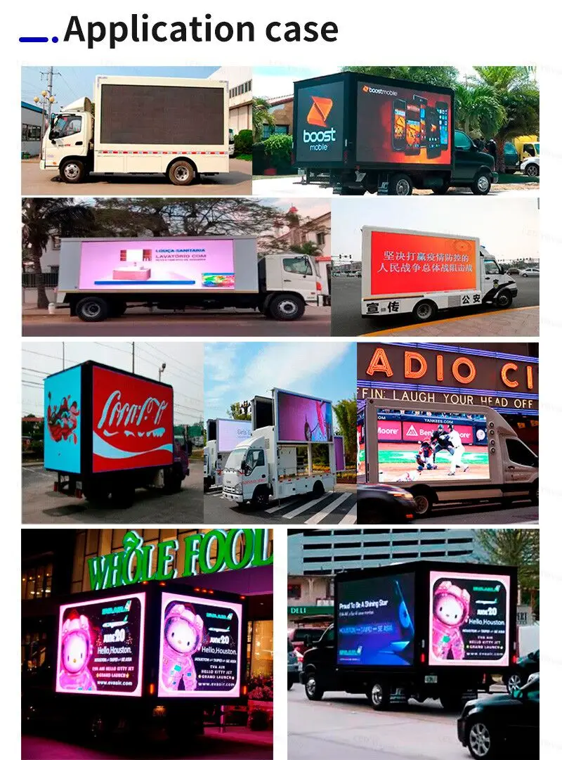 3 Sides Trailer LED Advertising Screen - Mobile Billboard