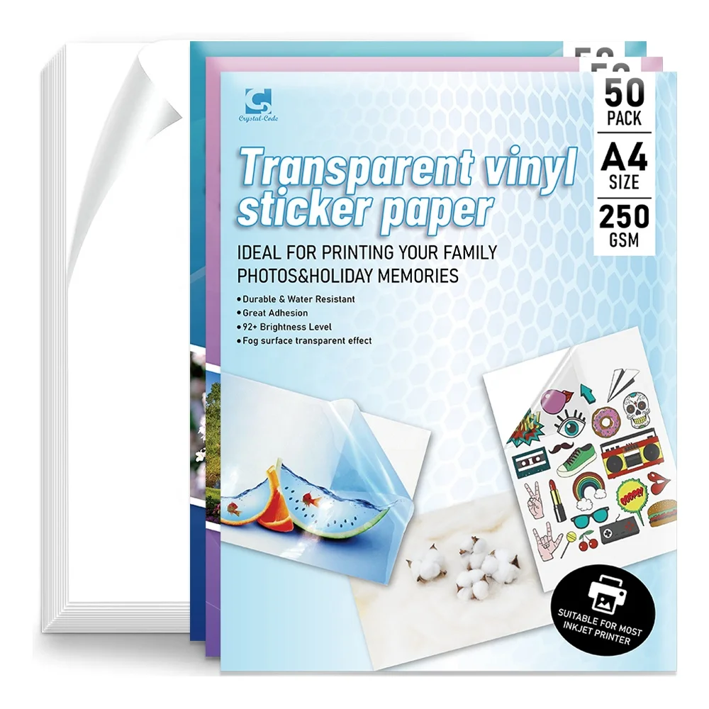 10 Sheets A4 White PP Vinyl Matt Self-Adhesive Sticker Paper - Inkjet Printable For Labels & Crafts 2 thumbnail image