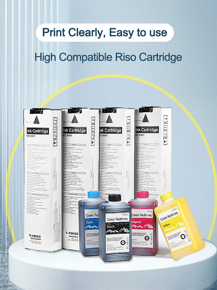 S 6701 6702 6703 6704G/E 리필 복사기 잉크 카트리지 Riso Comcolor