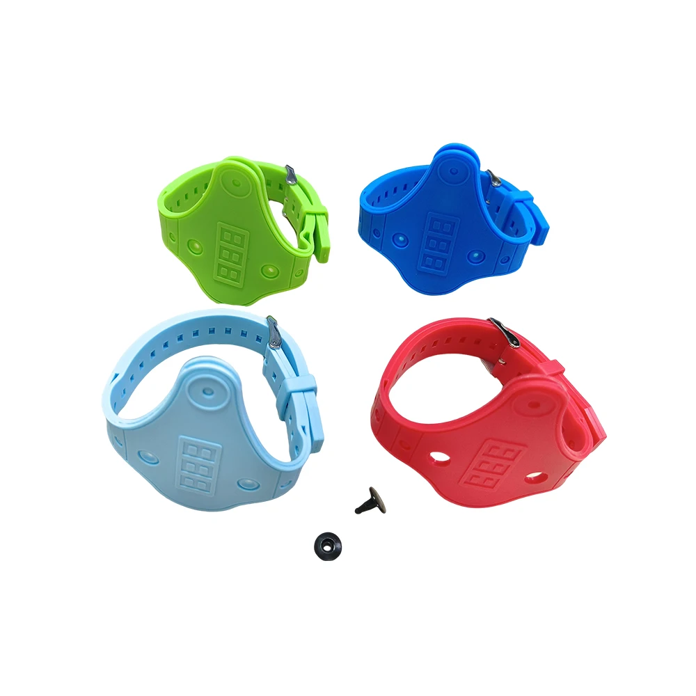 Factory Customize Adjustable Silicone Rubber Key Wristband Key Bracelet Locker for Gym Swimming Sauna Lined Locker