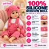 Pink Knit Bear Ear Hat