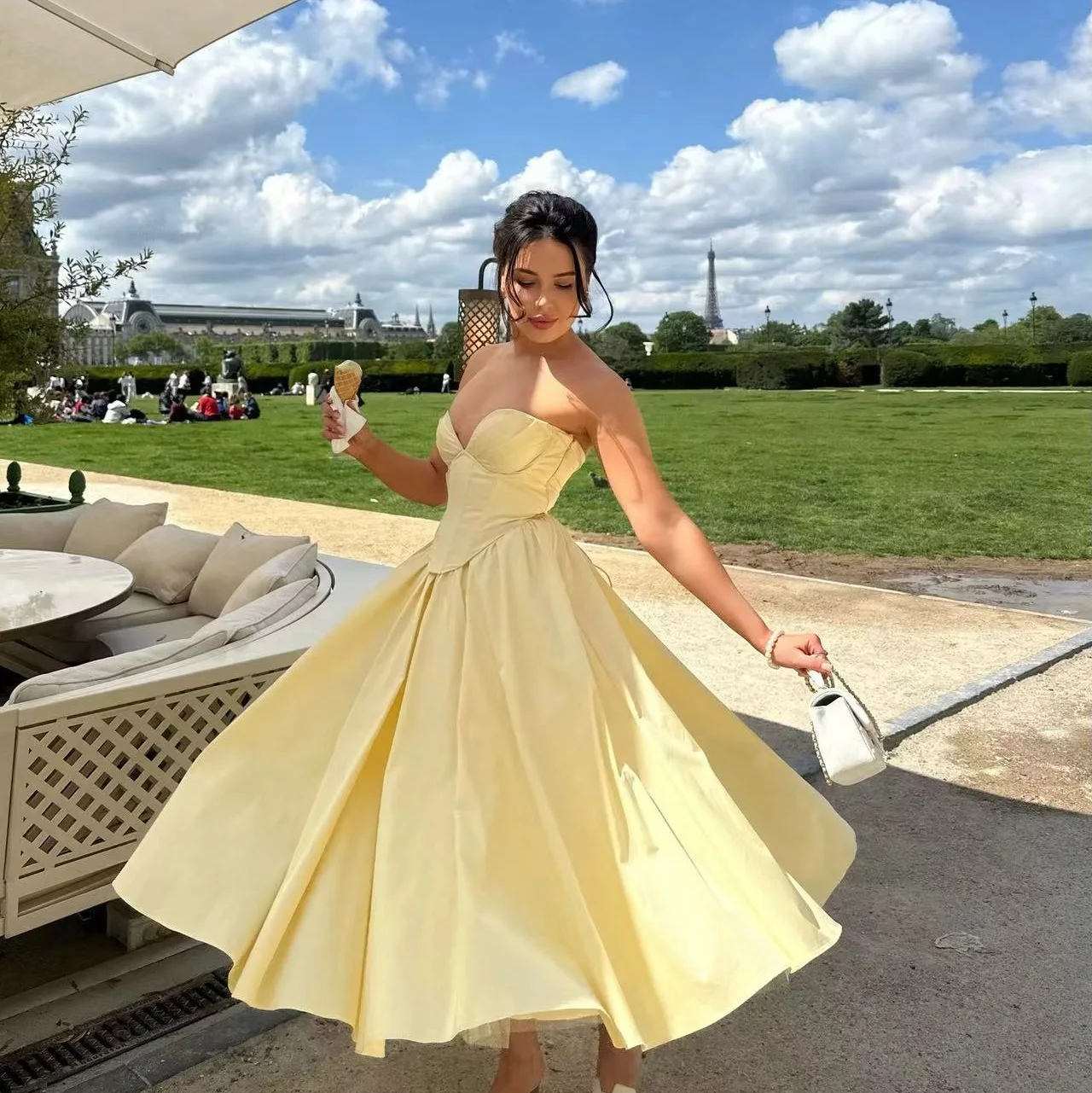 elegant red dresses for women Red Long Prom Dress Deep V Neck Backless Evening Dresses TP0957 US8 / Custom Color main image 1