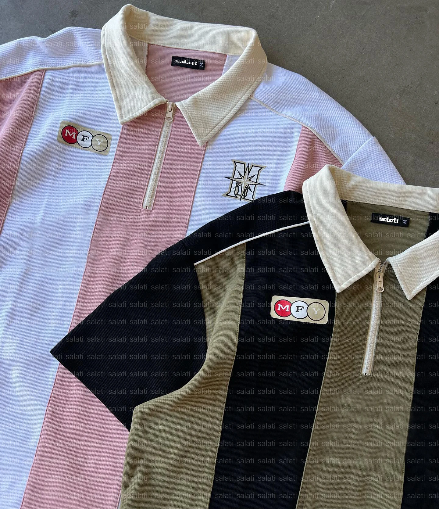 Custom Polo T-shirt Patchwork Print Heavy Cotton Heavyweight Tshirts Retro Baseball Soccer Shirt Football Jersey T-shirt for Men gallery 3