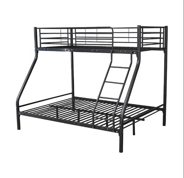 Children and adults metal triple bunk bed frame iron double decker steel bunk beds