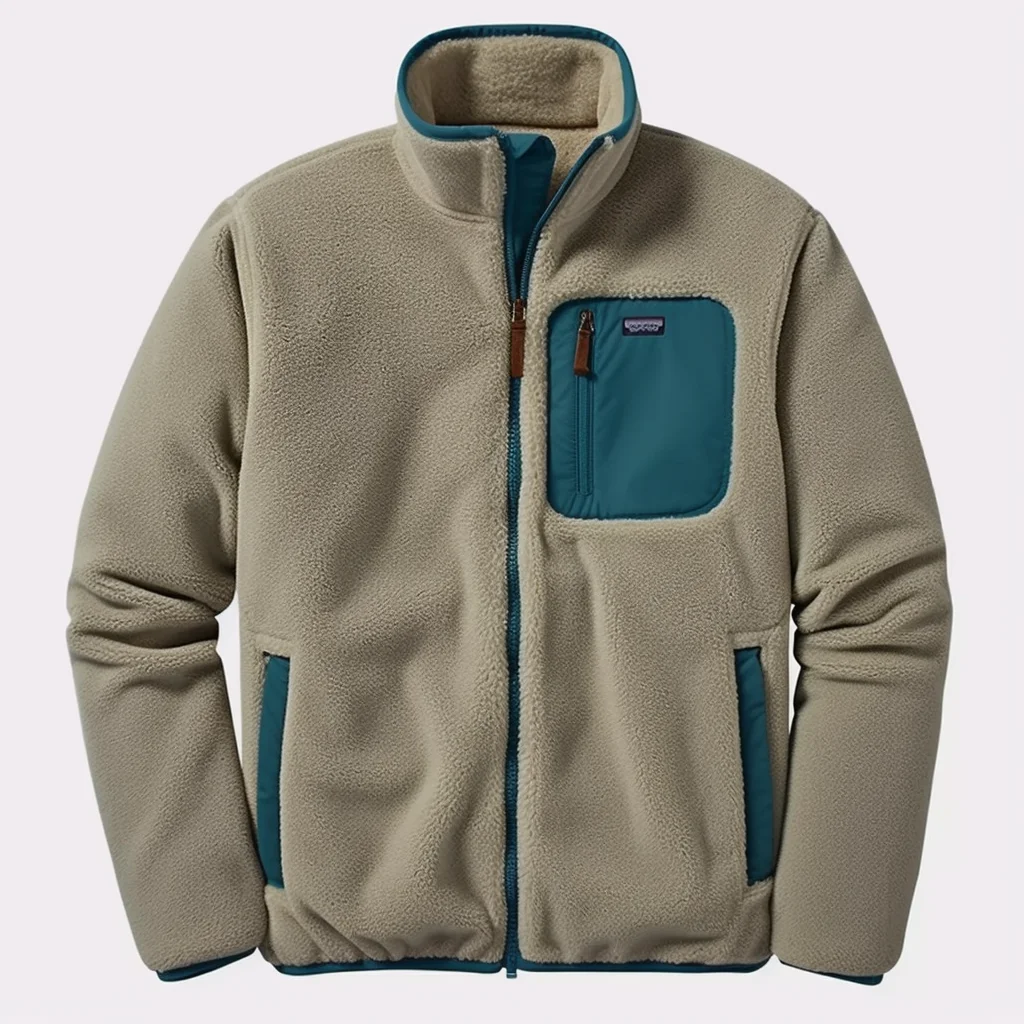 Men's Winter Coat Fleece Jacket Solid Color Pockets Fleece Zip Up ...