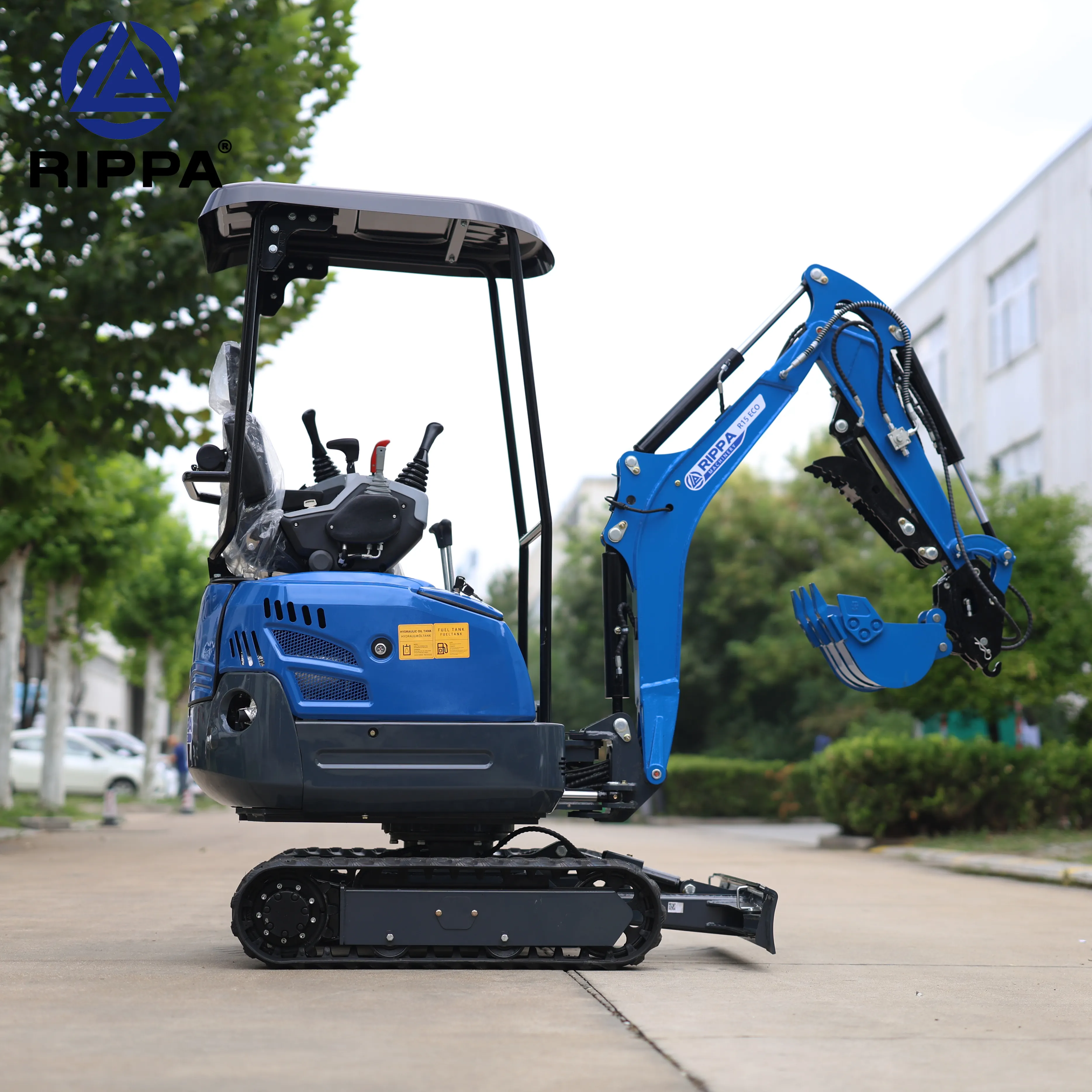 Rippa Machine Factory EU Standard 1.5Ton Excavator Earth Moving Machinery Kubota Engine Digger Excavator Small Mini Excavator