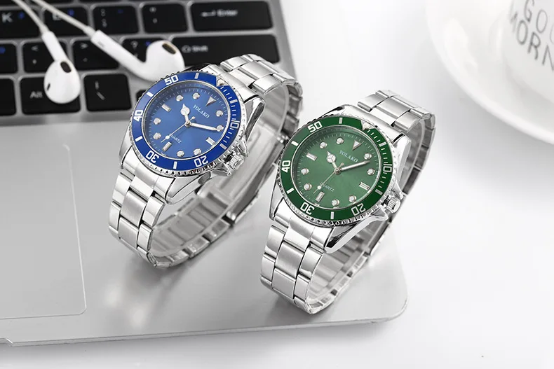 2024 Luxury Classic Men Watches Men Fashion Sport Watches YOLAKO Stainless Steel Date Analog Quartz Watch Reloj Hombre