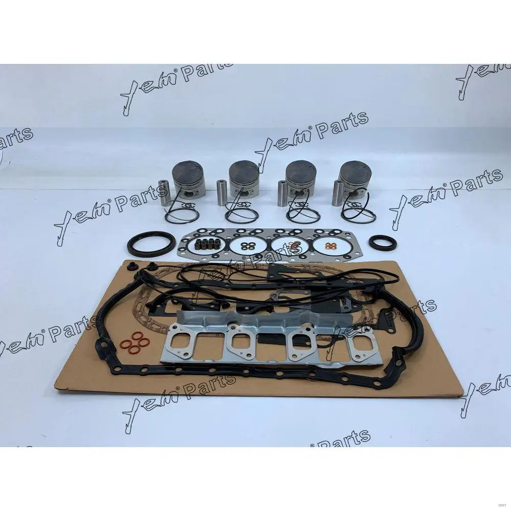 Engine Rebuild Kit With Cylinder Gaskets Set Piston Rings Fit for Mitsubishi 4M40