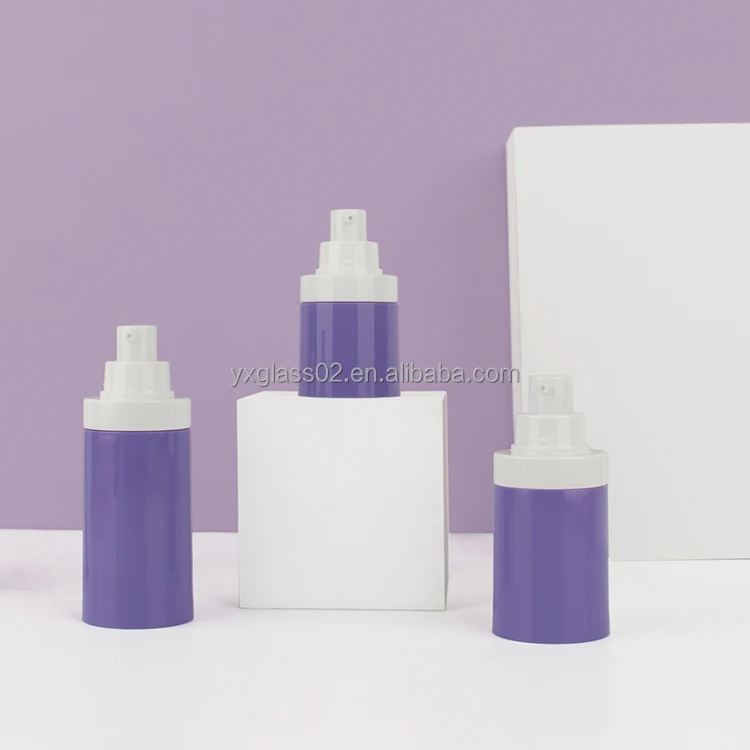 Recyclable small pressing pump bottle lotion cosmetic packaging container plastic cosmetic jars and bottles supplier