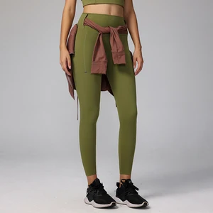 High Quality High Waist Solid Color Scrunch Butt Pants Workout Athletic Wear Fitness Yoga Gym Leggings with Pocket for Women