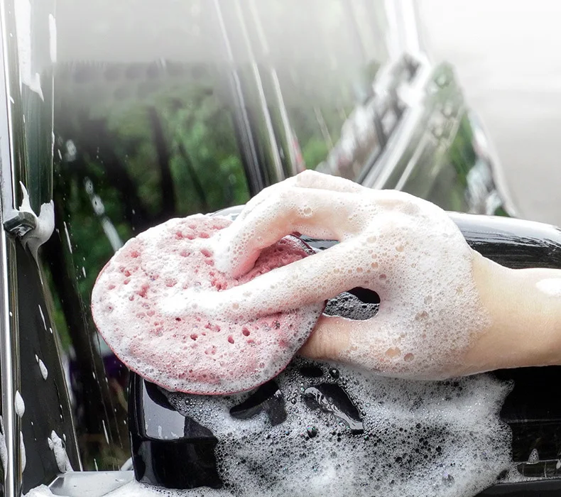 Factory High Foam Round Shape PVC Bucket Colorful Household Kitchen Cleaning Products Wash Dishes Sponge Car Sponge