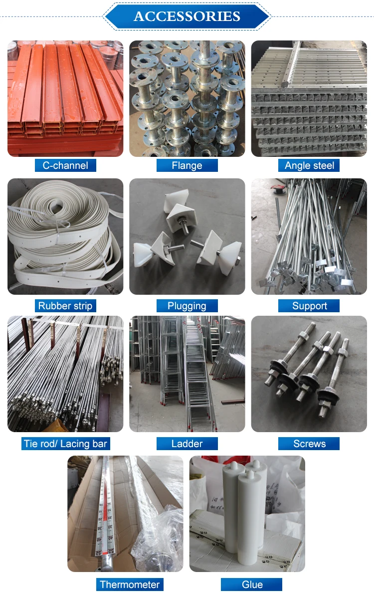 Factory Supply 100 Cubic Meters Galvanized Water Tanks/professional square Galvanized Steel Water tank