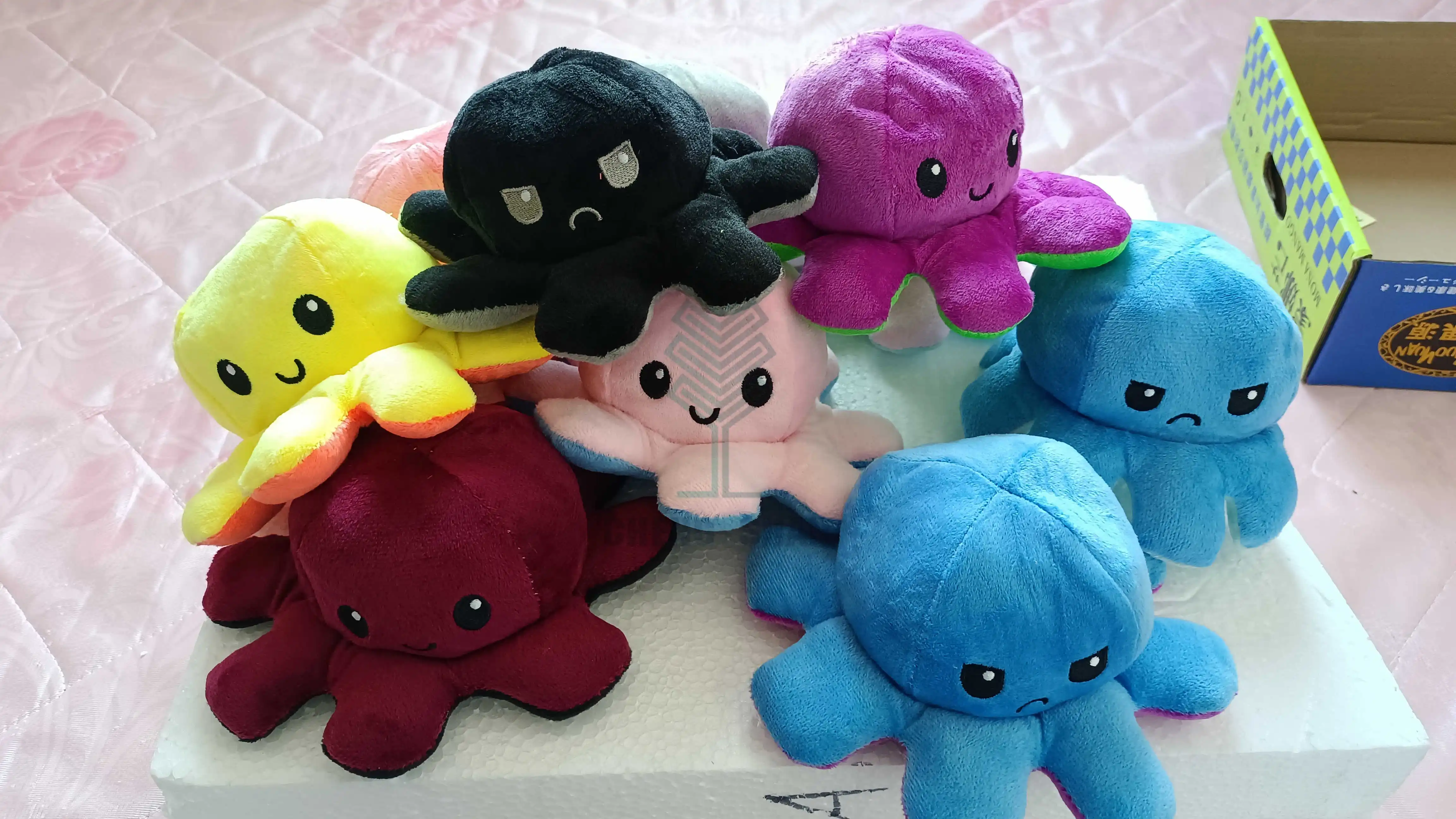 Creative 20cm Plush Animal Toy Octopus Flip Reversible Plush Octopus ...