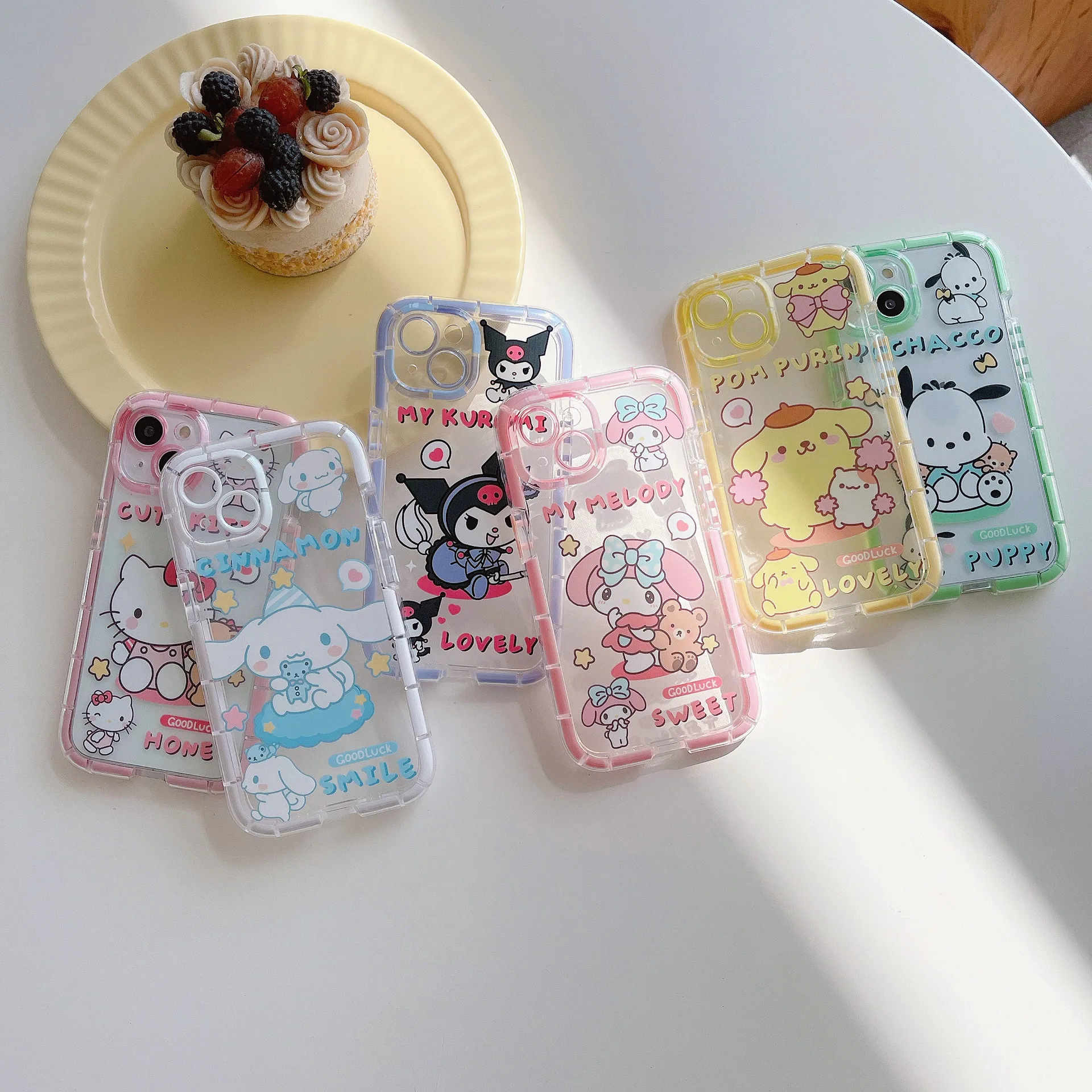 Botu Cute Wholesale Phone Case Sanrio Kuromi Cinnamonroll Lminous Phone ...