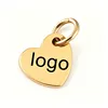 gold Inner hole heart 8*7.5mm