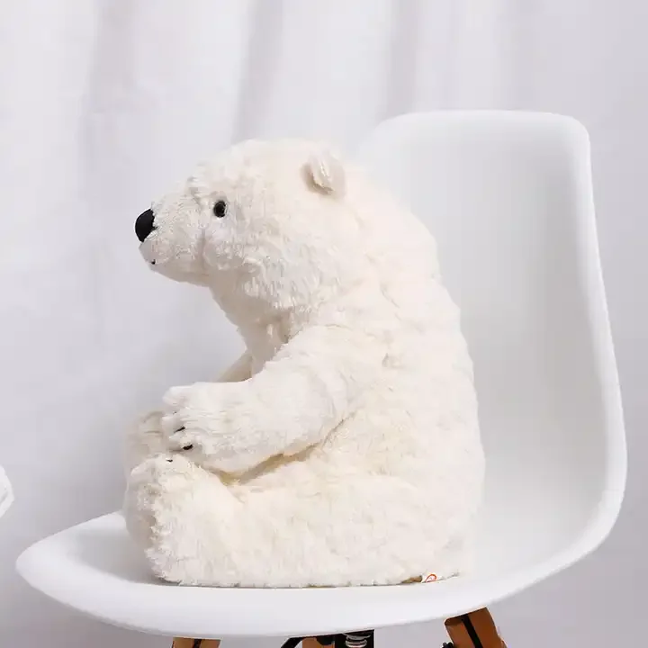 New Simulation Polar Bear Plush Toy Customized Cute Bear Hug Pillow Doll Mascot Big Doll Stuffed Plush Toy