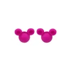 Tête de souris Perle focale Violet Rouge SA44
