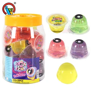 OEM Assorted Fruit Flavor Eye Fruit Jelly Cup Candy Snack Supplier