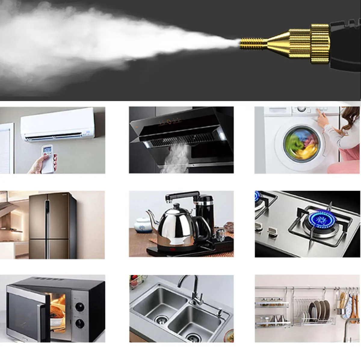 Multifunctional High Pressure Steam Cleaner 2500W Commercial Car Cleaning Machine Air Conditioning Home Kitchen Hood Cleaner