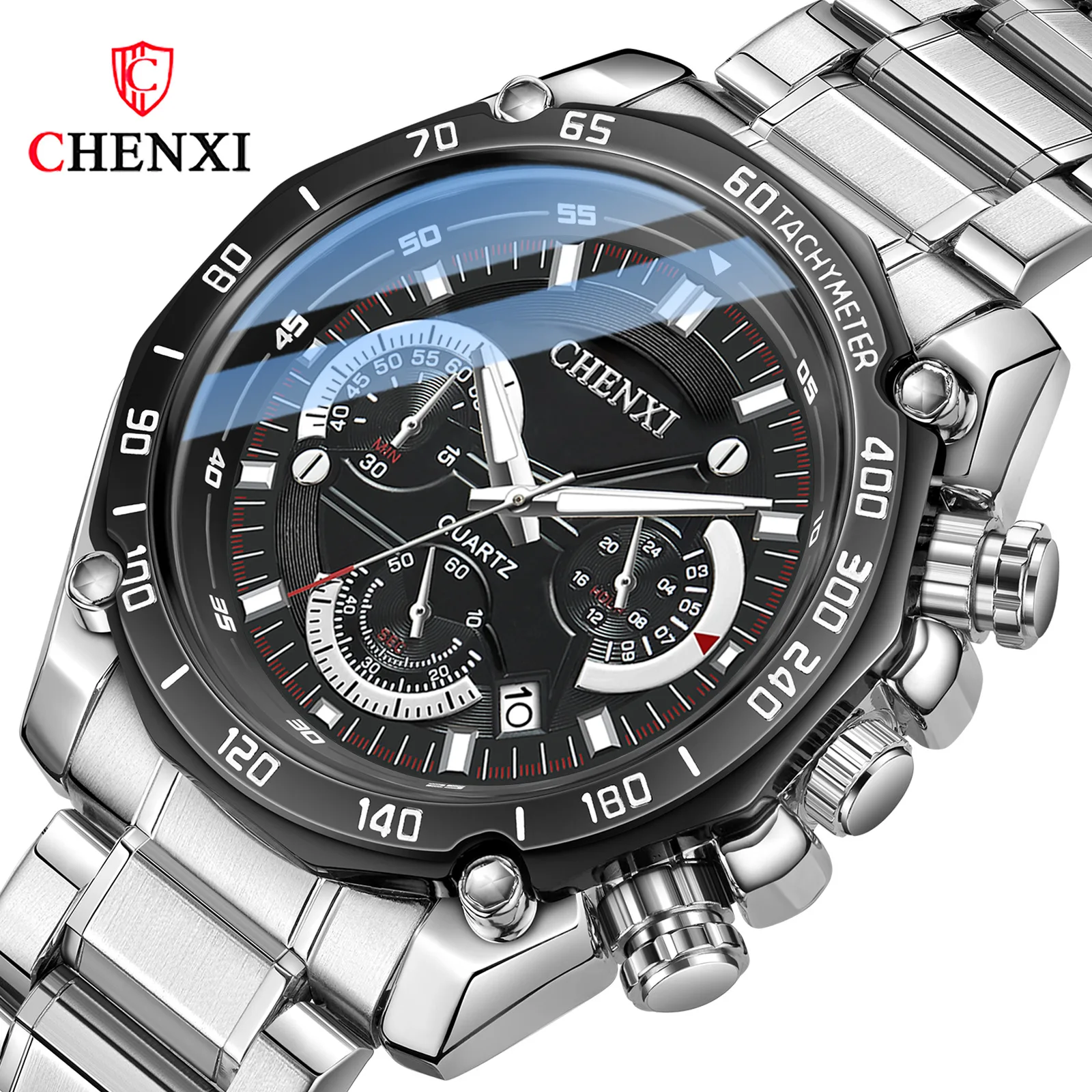 CHENXI 929 Men Watch Business Chronograph Men's Choice Steel Band