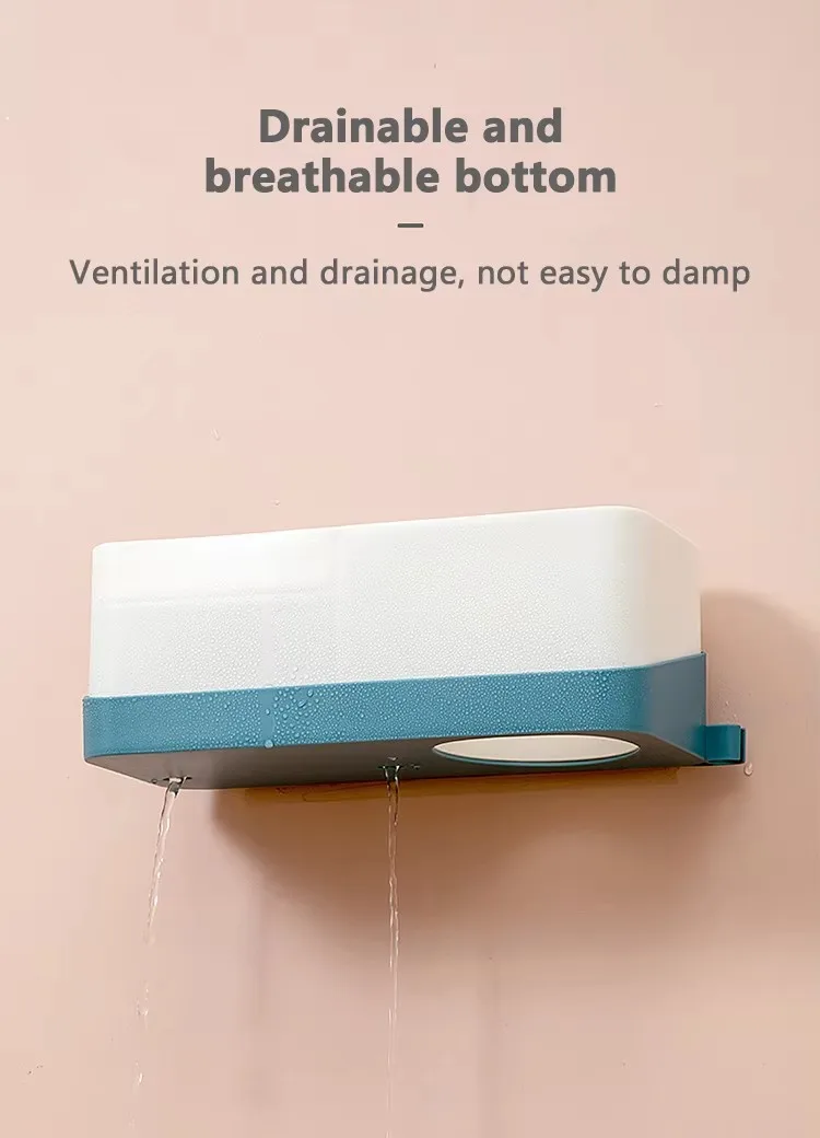 Top Seller Bathroom Toilet Hair Dryer Storage Rack Simple Punch-Free Plastic Wall Shelf manufacture