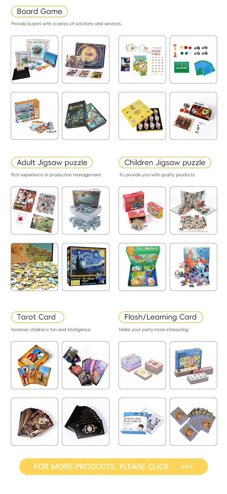 Custom Wholesale Manufacturer Customized Personalized Kids Educational Learning 30 Seconds Plastic Pieces Board Game for Family manufacture