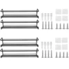 Four-pack boxed spice rack black (excluding bottles)