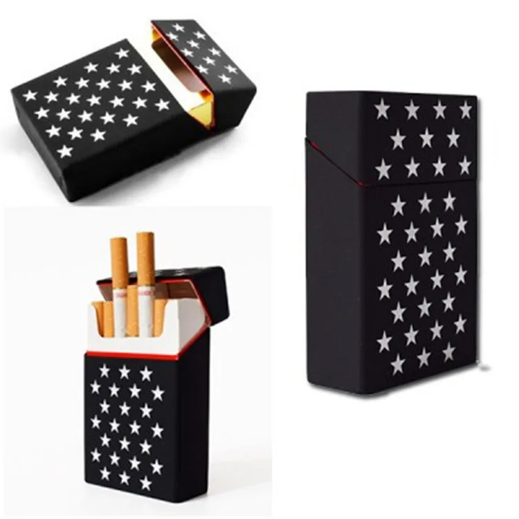 rubber cigarette case Custom Silicon Empty Cigarette Holder Rubber Tobacco Pack Box Cover Smoke  Case