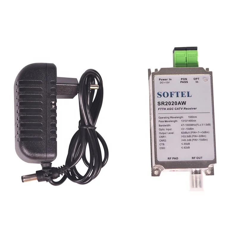 FTTH Active Mini Node With WDM and AGC SR2020AW