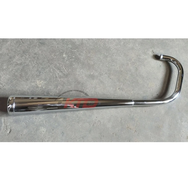 KTD CG 125 krom paslanmaz çelik CG125 32mm motosiklet susturucu