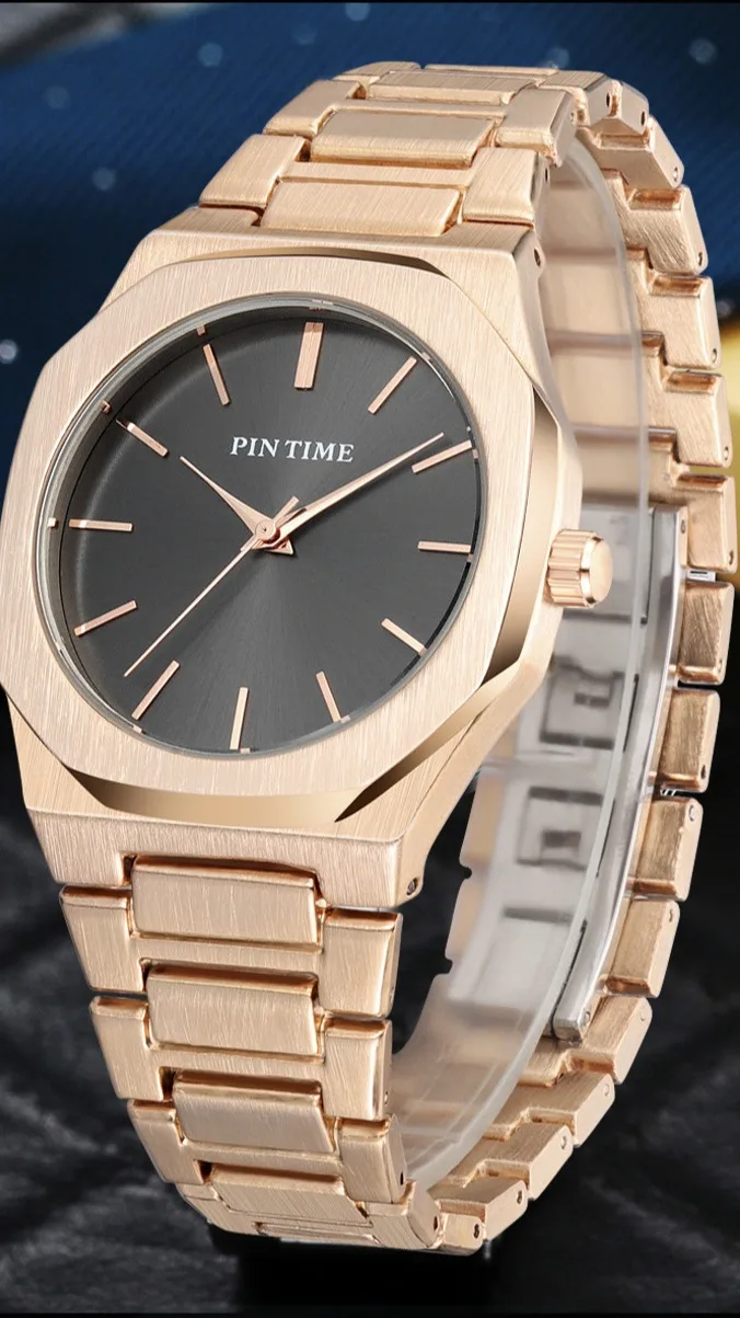 China Factory Custom Logo Watch Men Wrist Fashion Minimalist Quartz