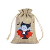 Hemp rope burlap bag - vampire
