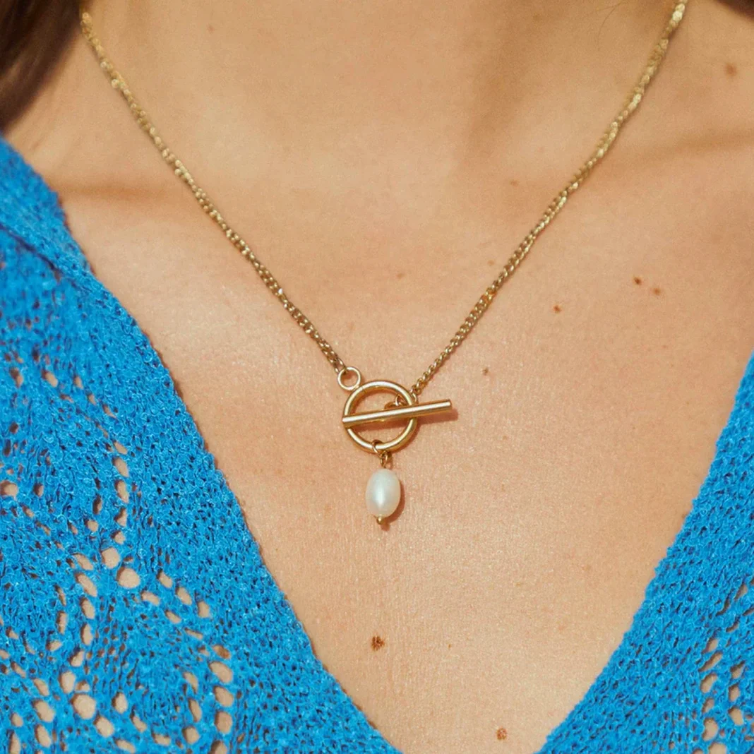 18K Gold Plated Pearl Layered Necklace