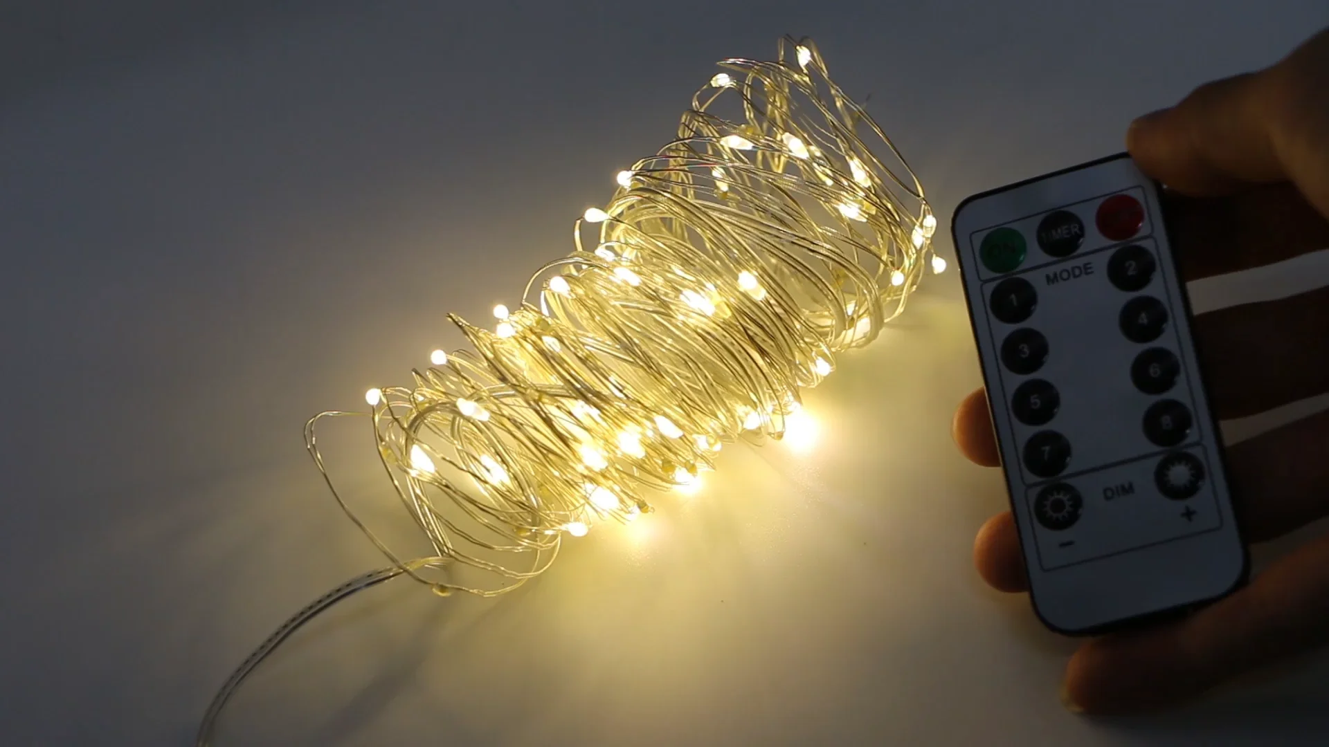 8 Modes 10m 20m 100 200 Led Dimmable String Fairy Light For Wedding